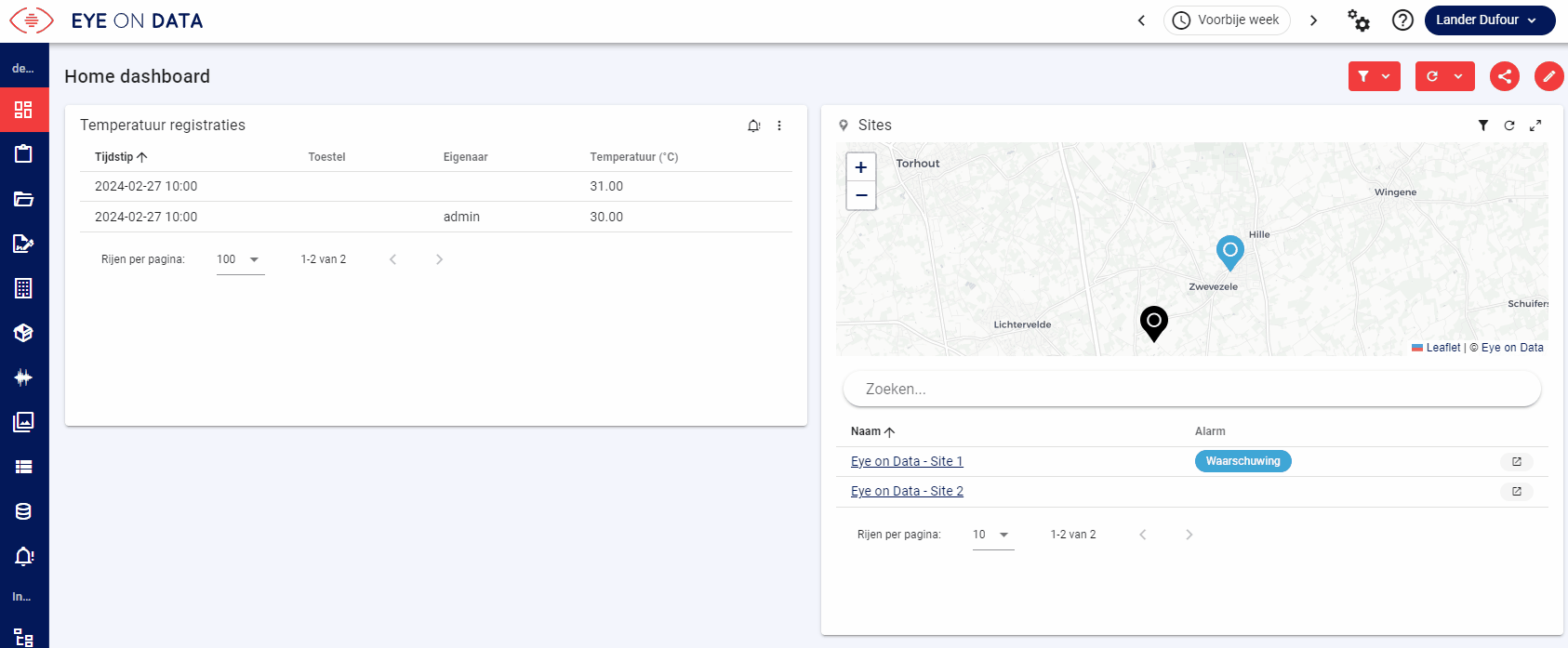 Notificaties instellen Navigatie
